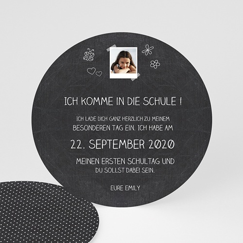 Einladungskarten Einschulung - Schultafel 48607