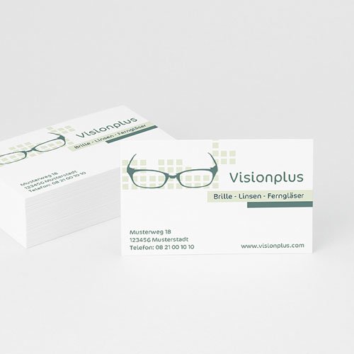 Visitenkarten - Optiker grün 4894