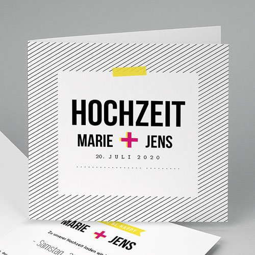 Hochzeitseinladungen modern - Treueversprechen 49043