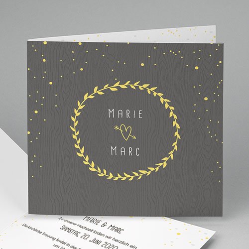Hochzeitseinladungen modern - Festlich 49079