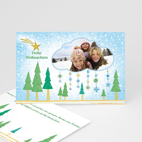 Weihnachtskarten - Stimmungsvolle Schneelandschaft 4924