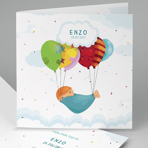 Babykarten für Jungen - Luftballon 49346