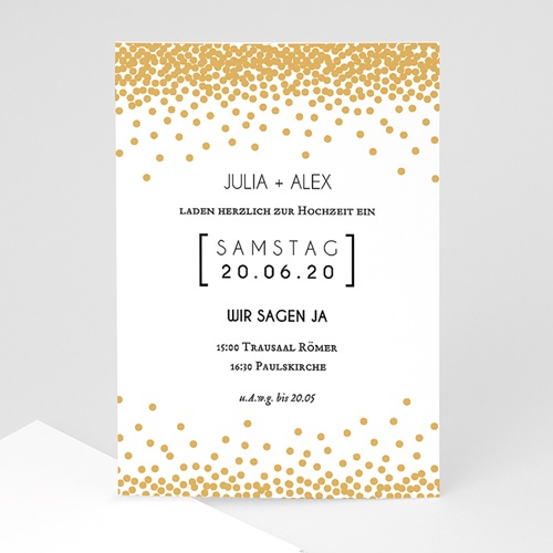 Elegante Hochzeitskarten - Goldglanz 49792