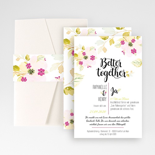 Hochzeitskarten Querformat - Monet 50268
