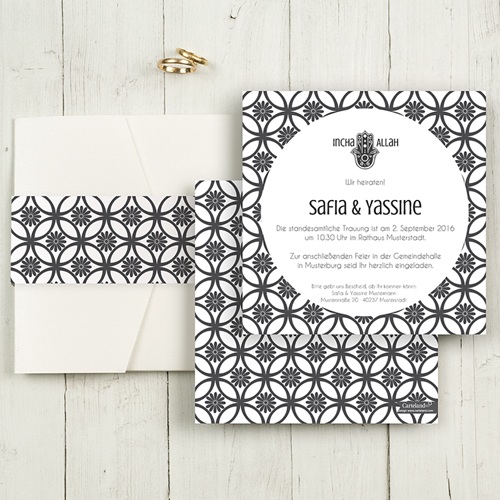 Hochzeitskarten Quadratisch - Rana 50365