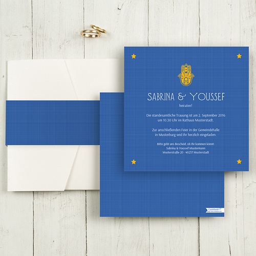 Hochzeitskarten Quadratisch - Yasmin 50373