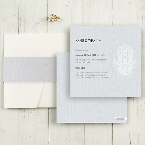 Hochzeitskarten Quadratisch - Tamina 50381