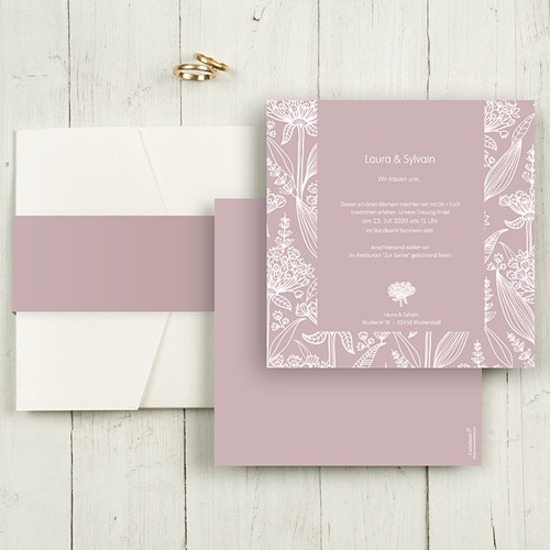 Hochzeitskarten Quadratisch - Paola 50385