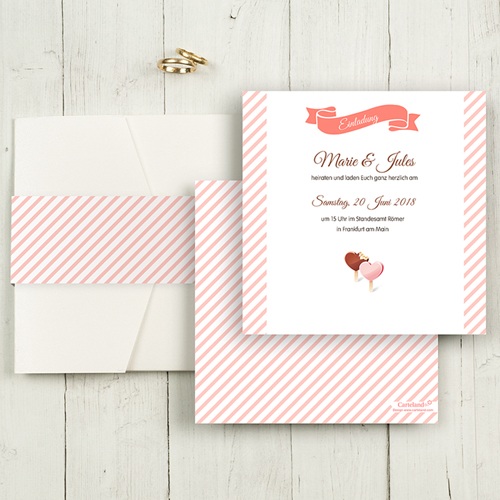 Hochzeitskarten Quadratisch - Nelly 50415
