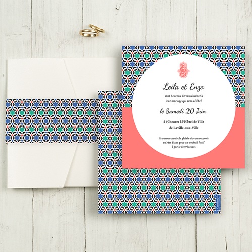 Hochzeitskarten Quadratisch - Alhambra 50417