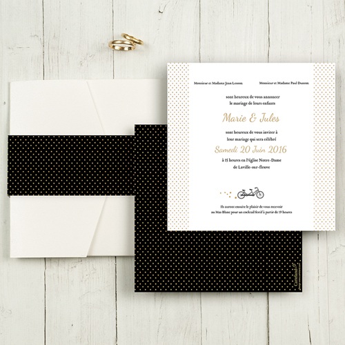 Hochzeitskarten Quadratisch - Tandem 50427