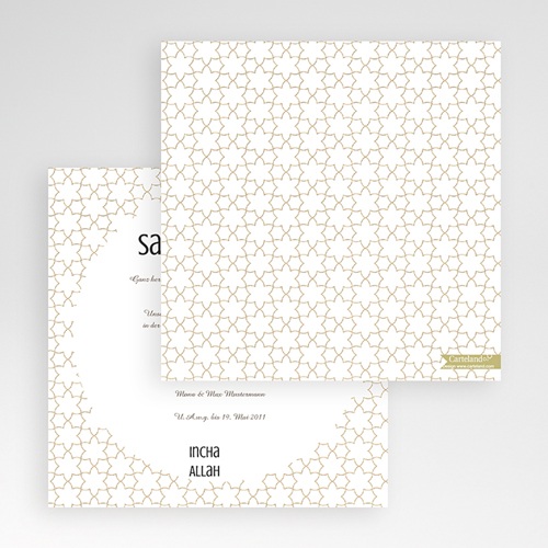 Hochzeitskarten Quadratisch - Fatima 50440