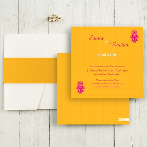 Hochzeitskarten Quadratisch - Zauberhaft 50457