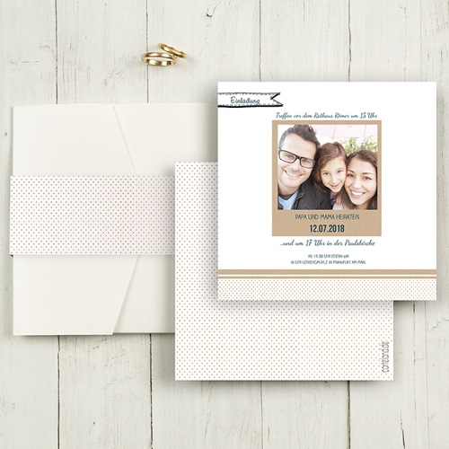 Hochzeitskarten Quadratisch - Detailverliebt 50461
