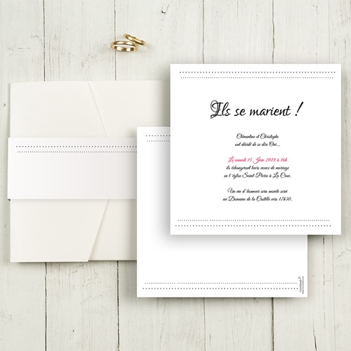 Hochzeitskarten Quadratisch - Edel und schön 50465