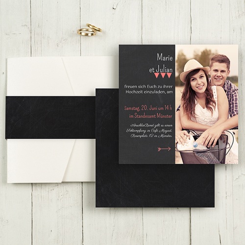 Hochzeitskarten Quadratisch - Puristisch 50467