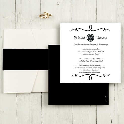 Hochzeitskarten Quadratisch - Eleganz schlicht pur 50469