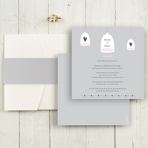Hochzeitskarten Quadratisch - Malta 50489
