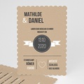 Kraftpapier Hochzeitseinladungen Kraftpapier