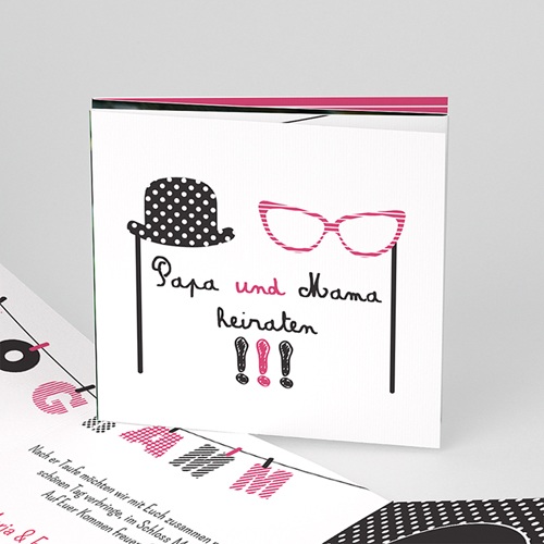 Hochzeitseinladungen modern - Traufe 50580