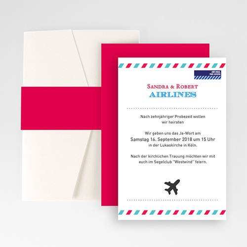 Hochzeitskarten Querformat - Abenteuer 50867