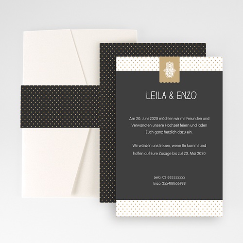 Hochzeitskarten Querformat - Minzfarben 50885