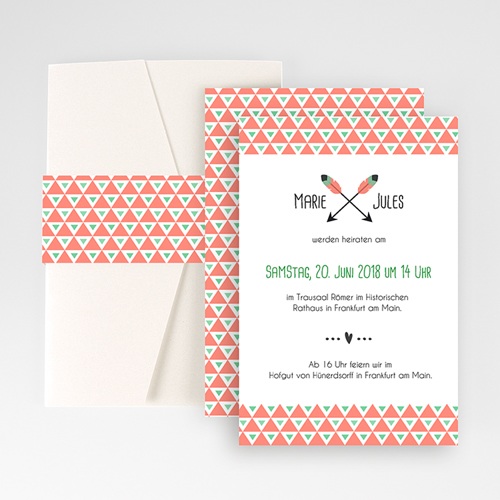 Hochzeitskarten Querformat - Amor 50905