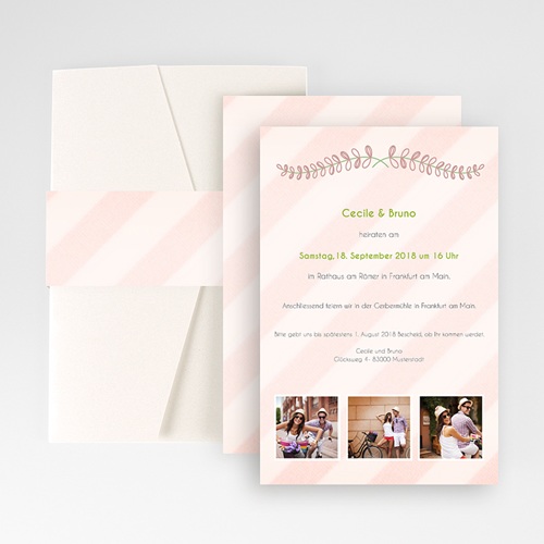 Hochzeitskarten Querformat - Anzug 50915