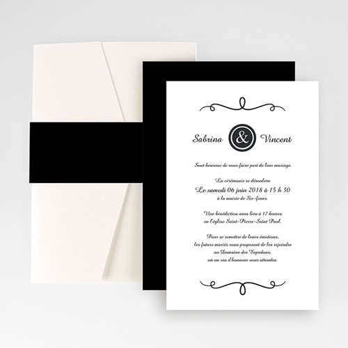 Hochzeitskarten Querformat - Fein 50917