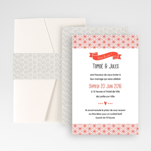 Hochzeitskarten Querformat - Schnörkelfrei 50919