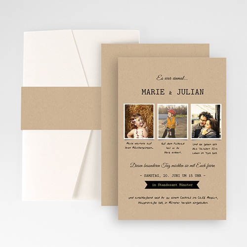 Hochzeitskarten Querformat - Forever 50931