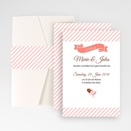 Hochzeitskarten Querformat - Sweet 50953