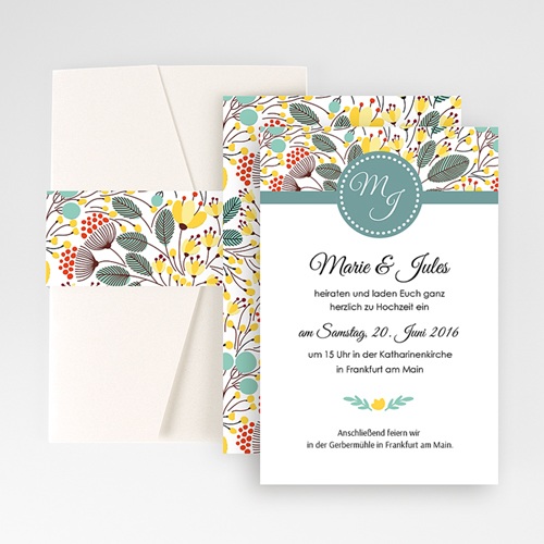 Hochzeitskarten Querformat - Tropez 50959