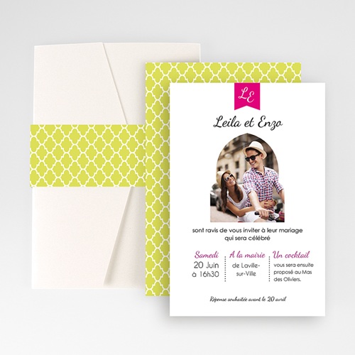 Hochzeitskarten Querformat - Tunis 50975