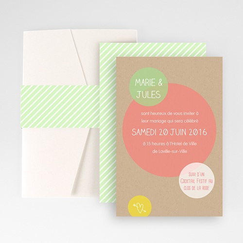 Hochzeitskarten Querformat - Runde Fom 50979