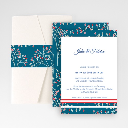Hochzeitskarten Querformat - Saigon 50989