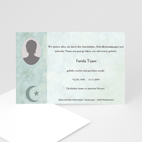 Trauer Danksagung muslimisch - Yasin 5099