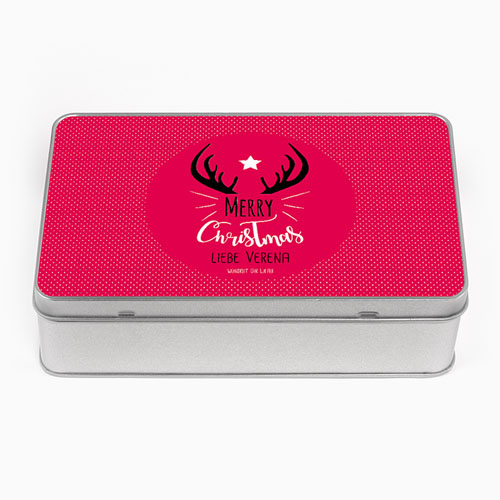 Blechdose mit Foto - Hubertus Pink 51184
