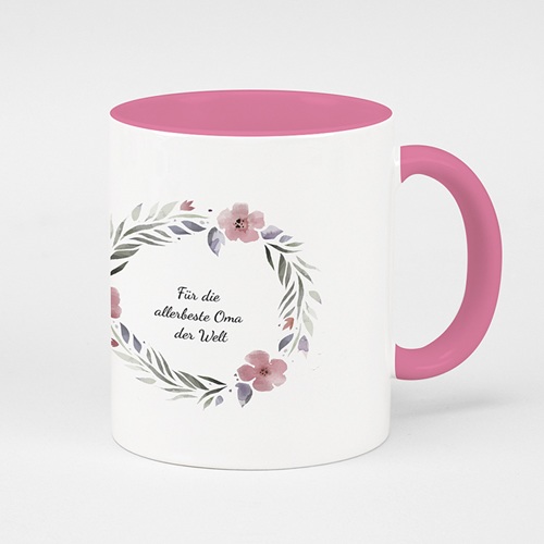 Zweifarbtasse - Rosa 51695