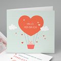 Geburtskarten für Mädchen Heissluftballon