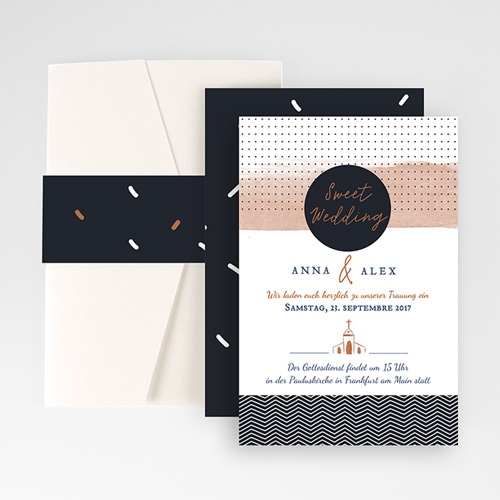 Hochzeitskarten Querformat - Sweet Wedding 51896