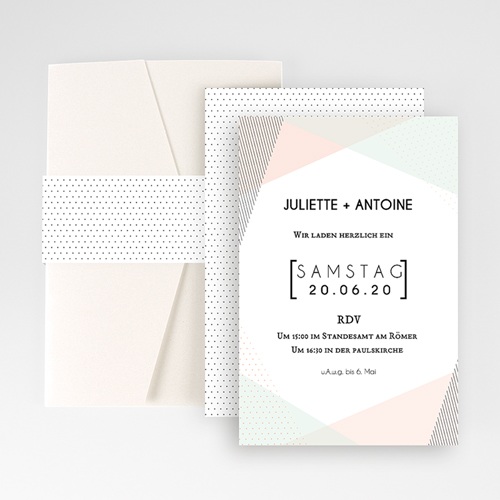 Hochzeitskarten Querformat - Trendig 52273
