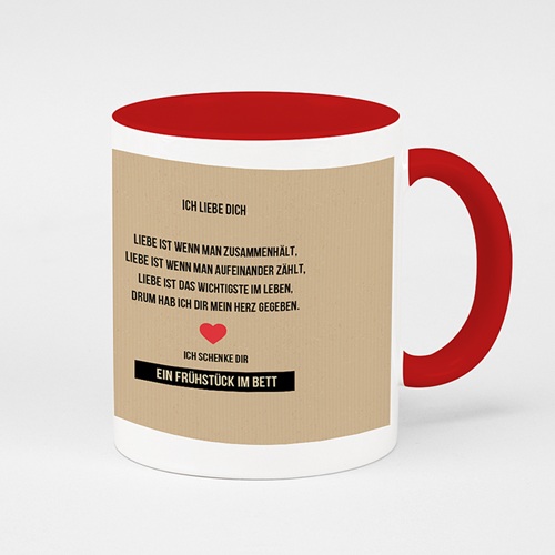 Zweifarbtasse - My Valentine 52574