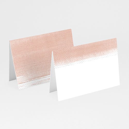 Tischkarten Hochzeit - Rose Chic & Holz 52697