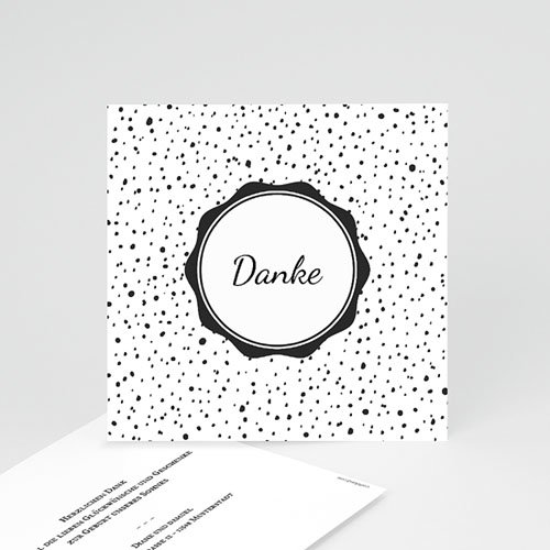 Dankeskarten Geburt Jungen - Vintage Look 53127