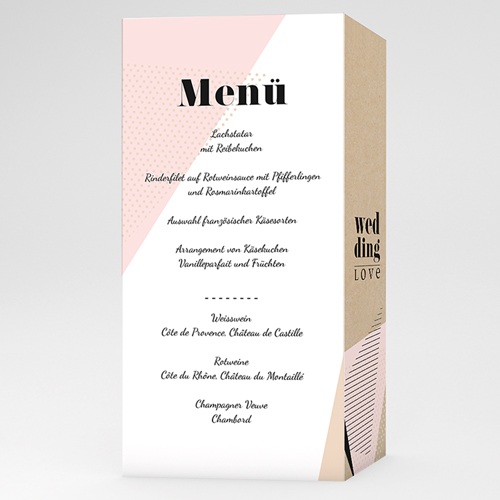 Menükarten Hochzeit - Wedding Geometrik 53196