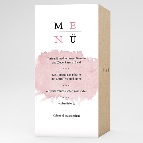 Menükarten Hochzeit - Art Wedding 53211