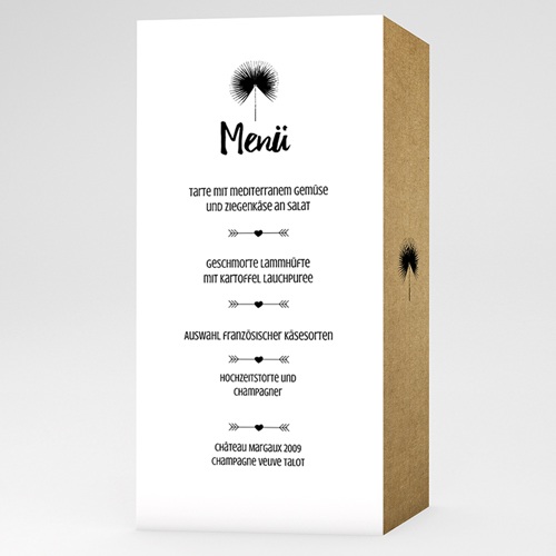 Menükarten Hochzeit - Love is Life 53384