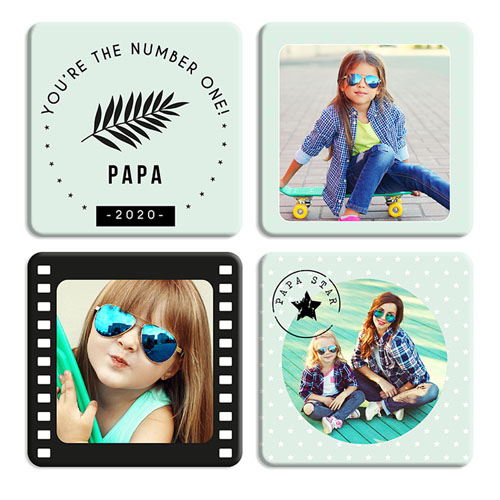 Glasuntersetzer - Papa Star 53534