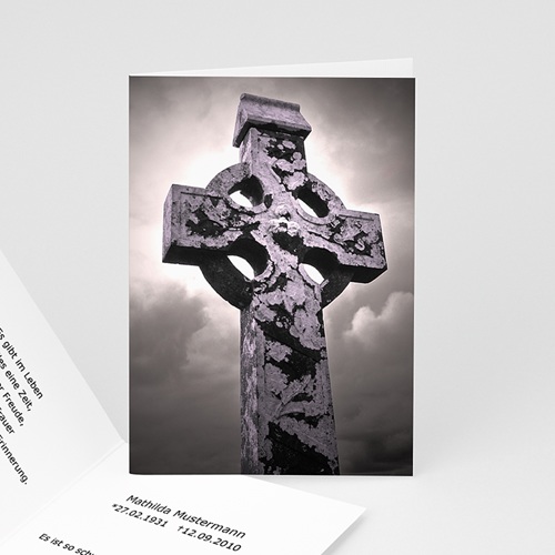 Trauer Danksagung christlich - Ornament 5355